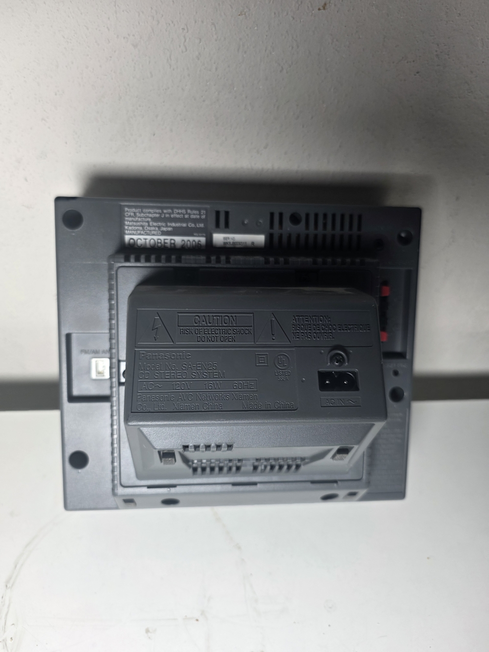 Panasonic Silver Portable CD Stereo System - Picture 6 of 8
